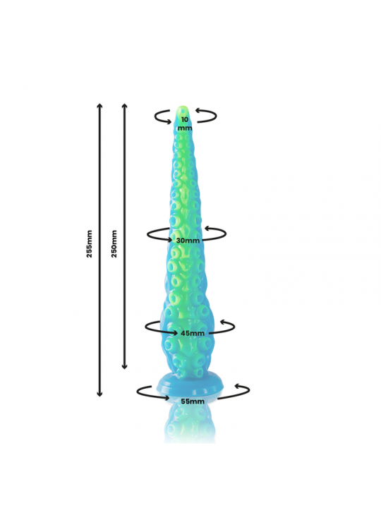 EPIC - DILDO FLUORESCENTE CON TENTACOLI SOTTILI DI SCYLLA TAGLIA PICCOLA