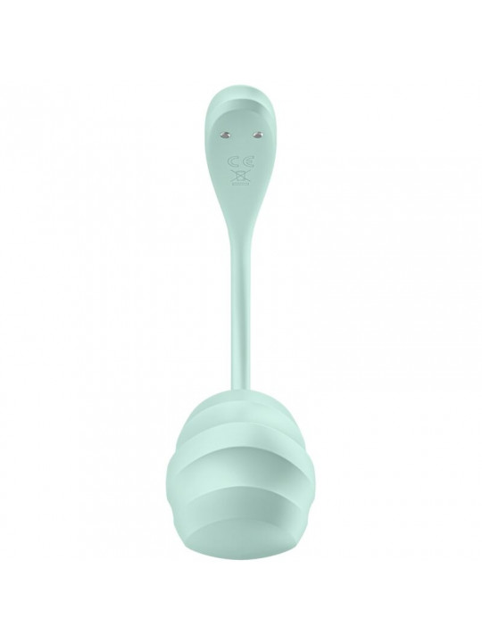 SATISFYER - STIMOLATORE PUNTO G PETALE LISCIO VERDE ACQUA APP GRATUITA