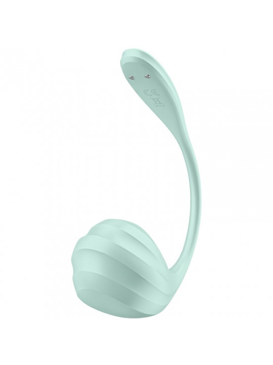 SATISFYER - STIMOLATORE PUNTO G PETALE LISCIO VERDE ACQUA APP GRATUITA