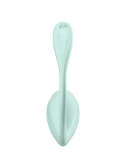 SATISFYER - STIMOLATORE PUNTO G PETALE LISCIO VERDE ACQUA APP GRATUITA