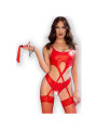 CHILIROSE - CR 4625 SET QUATTRO PEZZI SENZA CAVALLETTO ROSSO M