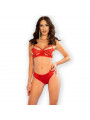 CHILIROSE - CR 4676 SET DUE PEZZI ROSSO M