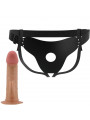 PRETTY LOVE - MAVIS HARNESS SLIP UNIVERSALE CON DILDO 19 CM NATURALE