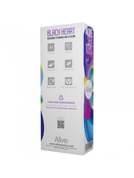 ALIVE - STIMOLATORE ANALE BLACK HEART TEAL