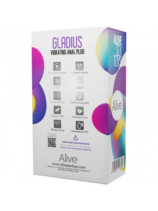 ALIVE - PLUG VIBRATORE ANALE GLADIUS