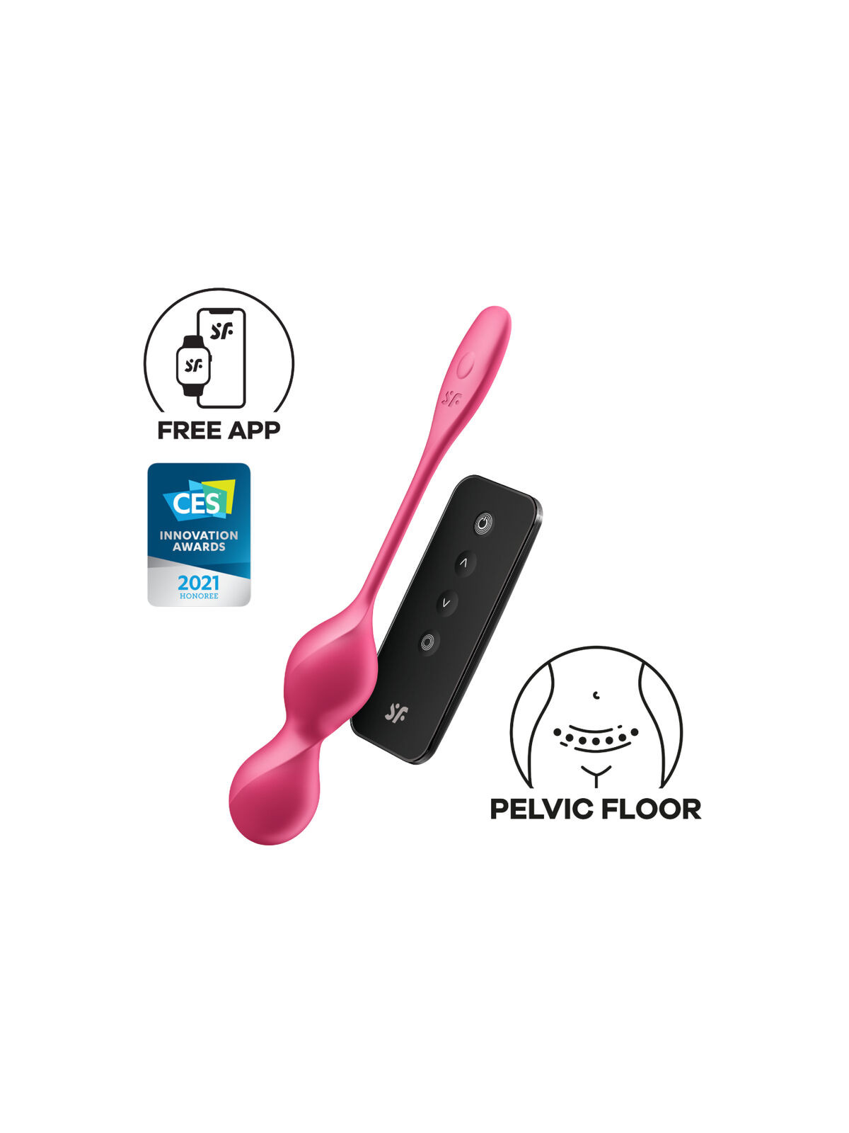 SATISFYER - LOVE BIRDS 2 SFERE KEGEL VIBRANTI + APP GRATUITA