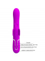 PRETTY LOVE - VIBRATORE MULTIFUNZIONE RABBIT 4 IN 1 FARFALLA FUCSIA