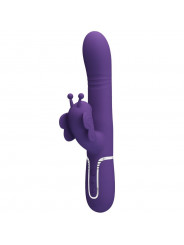 PRETTY LOVE - VIBRATORE MULTIFUNZIONE RABBIT 4 IN 1 FARFALLA VIOLA