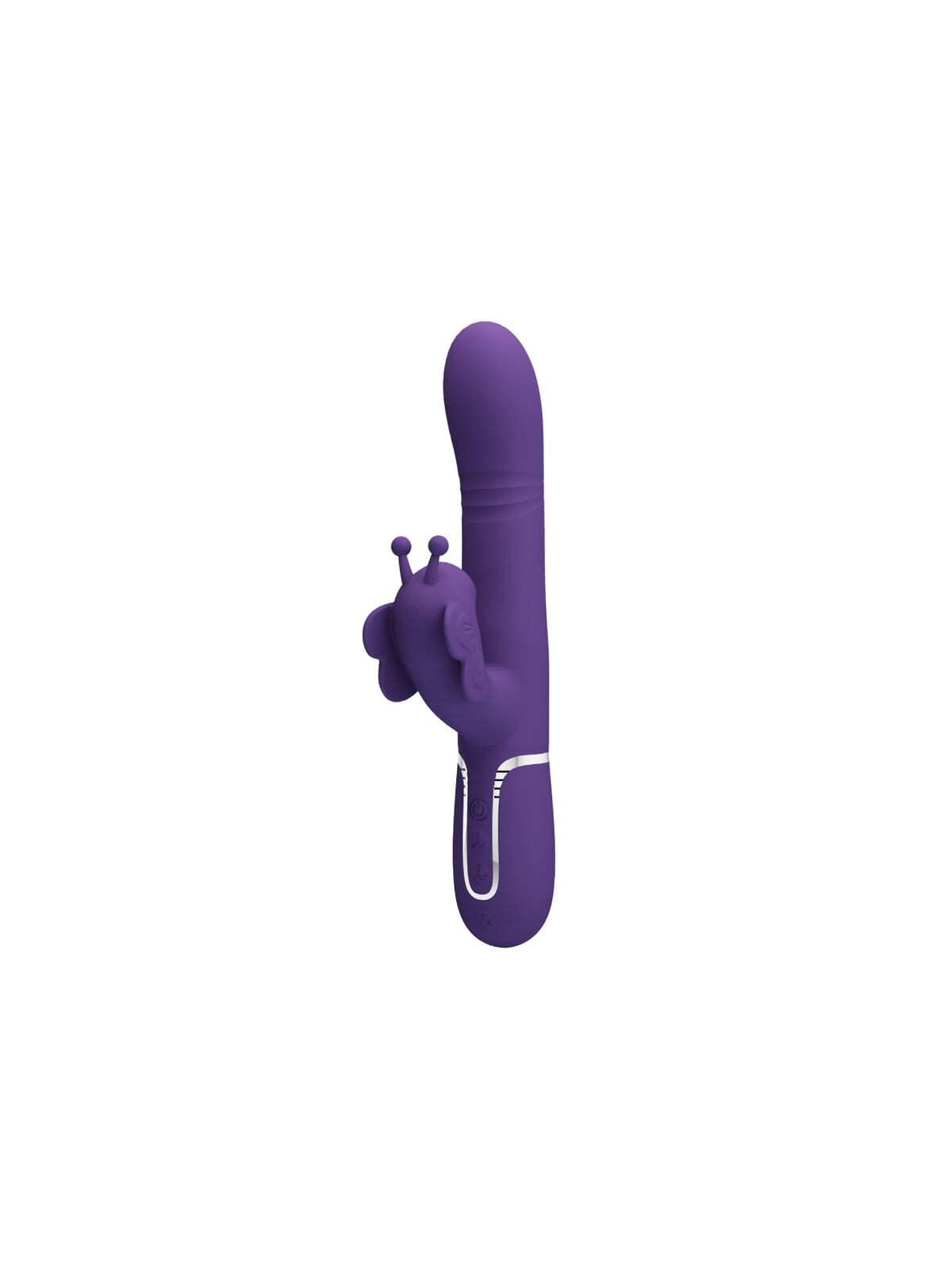 PRETTY LOVE - VIBRATORE MULTIFUNZIONE RABBIT 4 IN 1 FARFALLA VIOLA