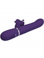 PRETTY LOVE - VIBRATORE MULTIFUNZIONE RABBIT 4 IN 1 FARFALLA VIOLA