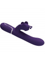 PRETTY LOVE - VIBRATORE MULTIFUNZIONE RABBIT 4 IN 1 FARFALLA VIOLA