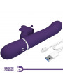 PRETTY LOVE - VIBRATORE MULTIFUNZIONE RABBIT 4 IN 1 FARFALLA VIOLA