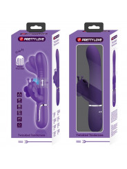 PRETTY LOVE - VIBRATORE MULTIFUNZIONE RABBIT 4 IN 1 FARFALLA VIOLA