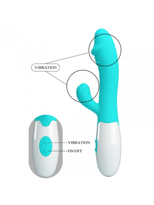 PRETTY LOVE - VIBRATORE SNAPPY G-SPOT VERDE ACQUA