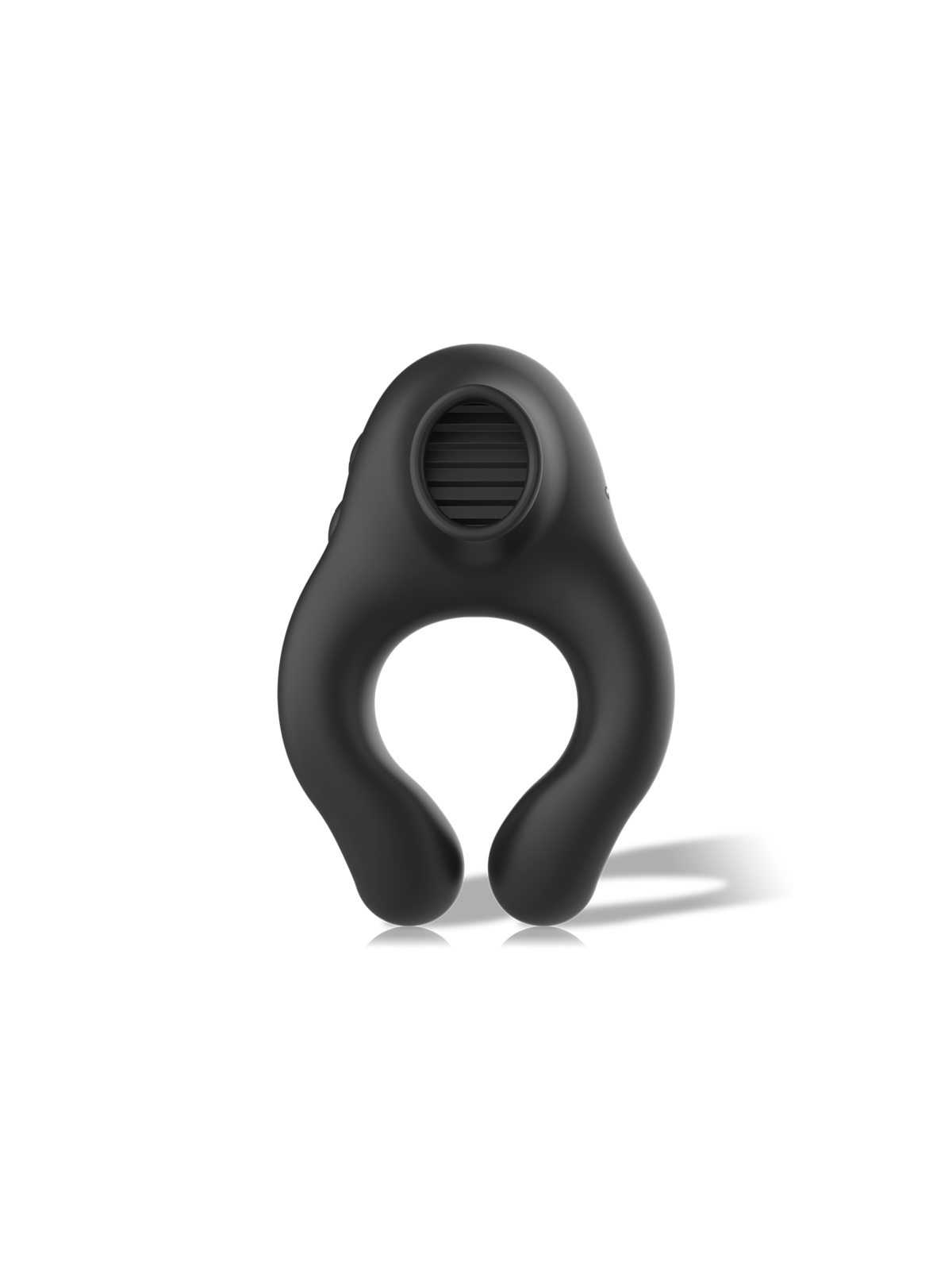 ARMONY - ANELLO VIBRATORE IN SILICONE 3 MOTORI RICARICABILE NERO - ORO