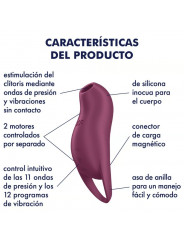 SATISFYER - POCKET PRO 1 STIMOLATORE CLITORIDE GRANATO