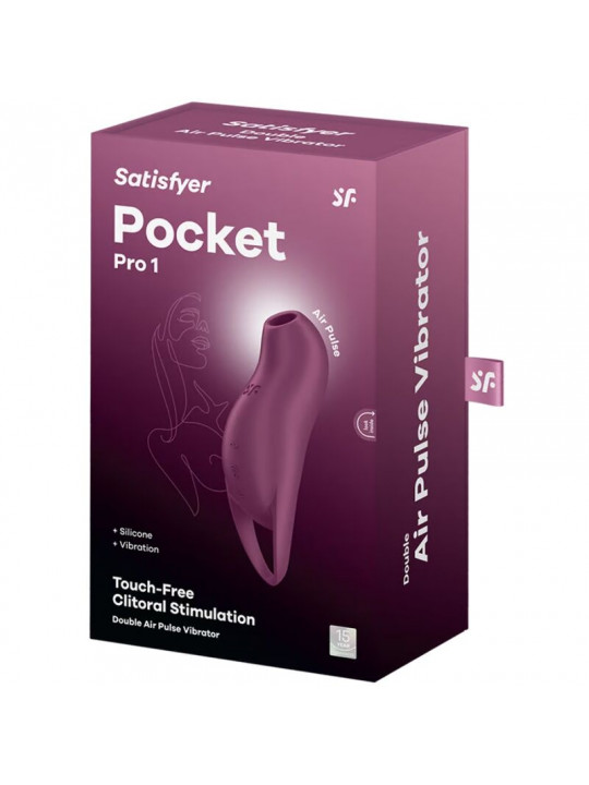 SATISFYER - POCKET PRO 1 STIMOLATORE CLITORIDE GRANATO