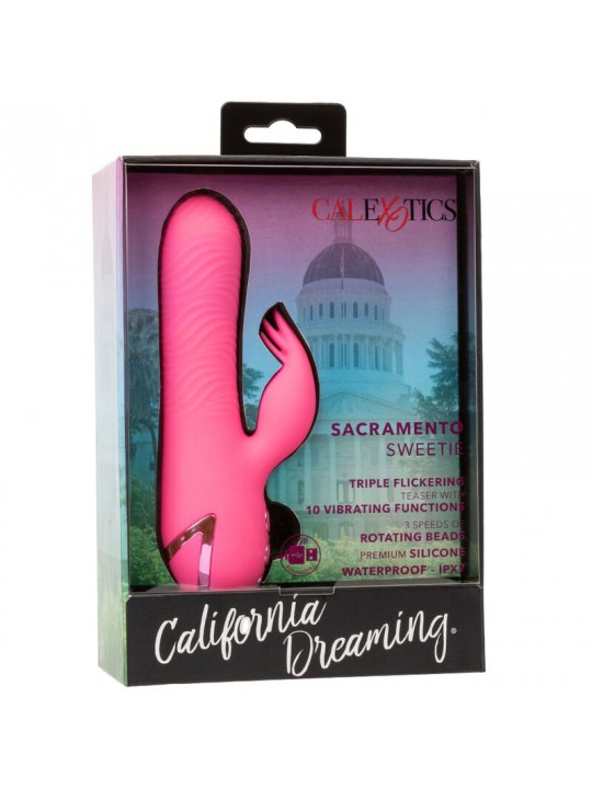 CALEXOTICS - SACRAMENTO SWEETIE VIBRATORE RABBIT PINK BY CALIFORNIA DREAMING