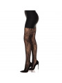 LEG AVENUE - CALZE IN PIZZO FLOREALE NERO