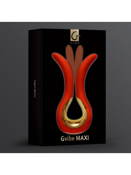 G-VIBE - GVIBE MAXI VIBRATORE CON DUE PUNTE FLESSIBILI CORALLO