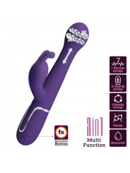 PRETTY LOVE - DEJON VIBRATORE RABBIT 3 IN 1 MULTIFUNZIONE VIOLA