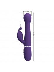 PRETTY LOVE - DEJON VIBRATORE RABBIT 3 IN 1 MULTIFUNZIONE VIOLA