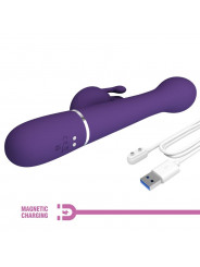 PRETTY LOVE - DEJON VIBRATORE RABBIT 3 IN 1 MULTIFUNZIONE VIOLA