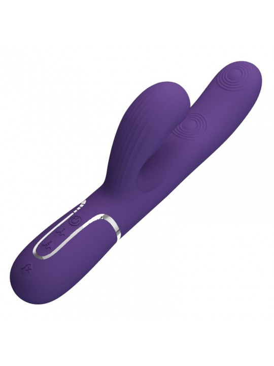 PRETTY LOVE - PERLITA VIBRATORE G-SPOT 3 IN 1 MULTIFUNZIONE VIOLA