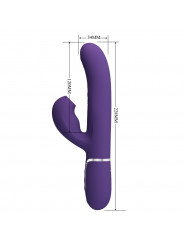 PRETTY LOVE - PERLITA VIBRATORE G-SPOT 3 IN 1 MULTIFUNZIONE VIOLA