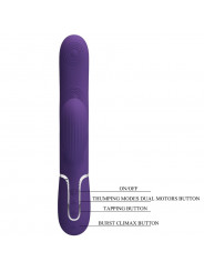 PRETTY LOVE - PERLITA VIBRATORE G-SPOT 3 IN 1 MULTIFUNZIONE VIOLA