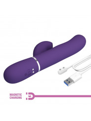 PRETTY LOVE - PERLITA VIBRATORE G-SPOT 3 IN 1 MULTIFUNZIONE VIOLA