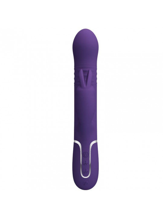 PRETTY LOVE - COALE VIBRATORE CONIGLIO CARBONE 4 EN 1 VIOLA