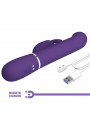 PRETTY LOVE - COALE VIBRATORE CONIGLIO CARBONE 4 EN 1 VIOLA