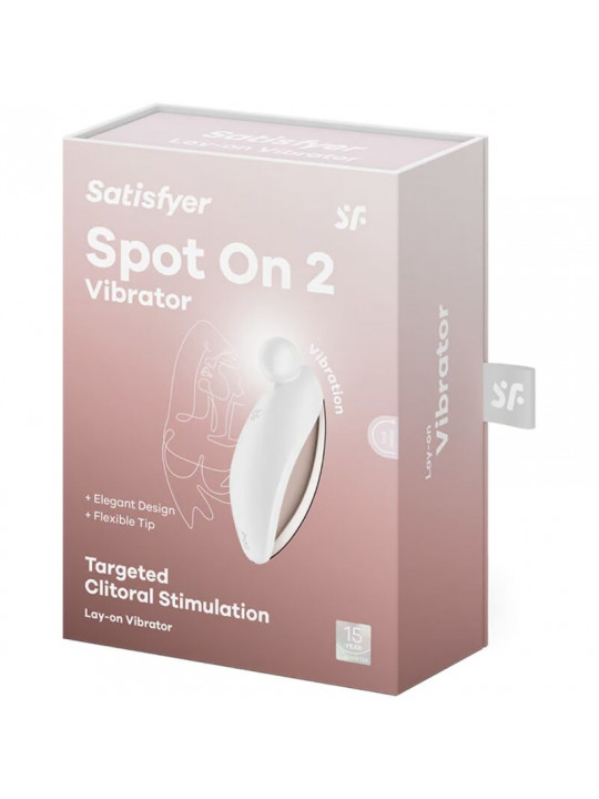 SATISFYER - SPOT ON 2 VIBRATORE LAY-ON BIANCO