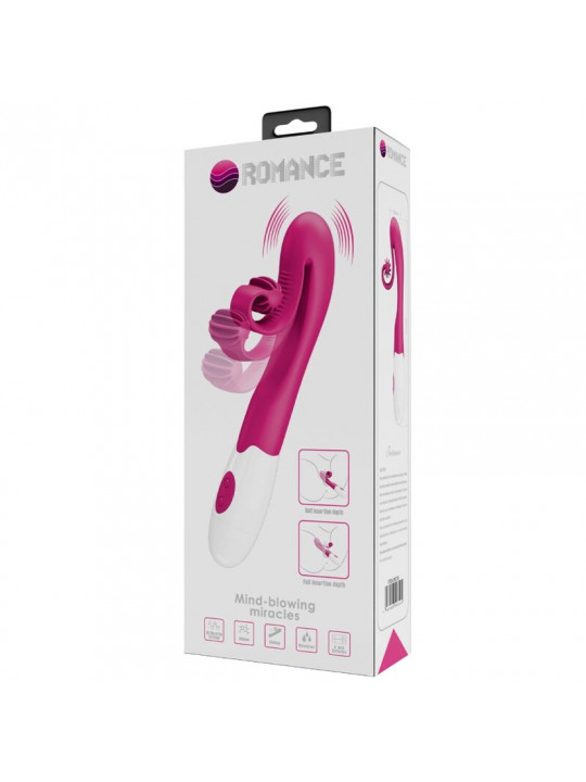 ROMANCE - VIBRATORE E STIMOLATORE 30 VELOCITÀ ROSA