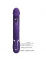 PRETTY LOVE - VIBRATORE MULTIFUNZIONE KAMPAS RABBIT 3 IN 1 CON LINGUA VIOLA