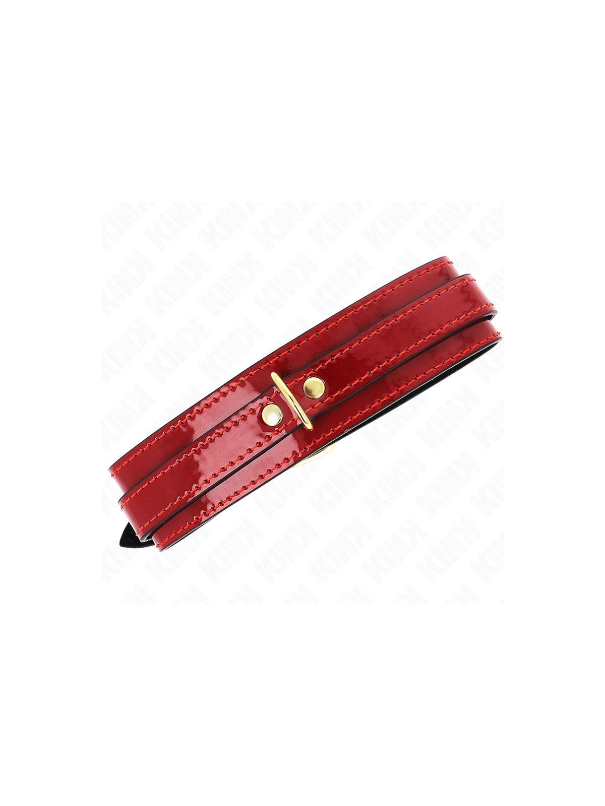 KINK - COLLANA REGOLABILE ROSSO VINO CON DETTAGLI ORO 29-42,5 CM X 4 CM