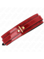 KINK - COLLANA REGOLABILE ROSSO VINO CON DETTAGLI ORO 29-42,5 CM X 4 CM