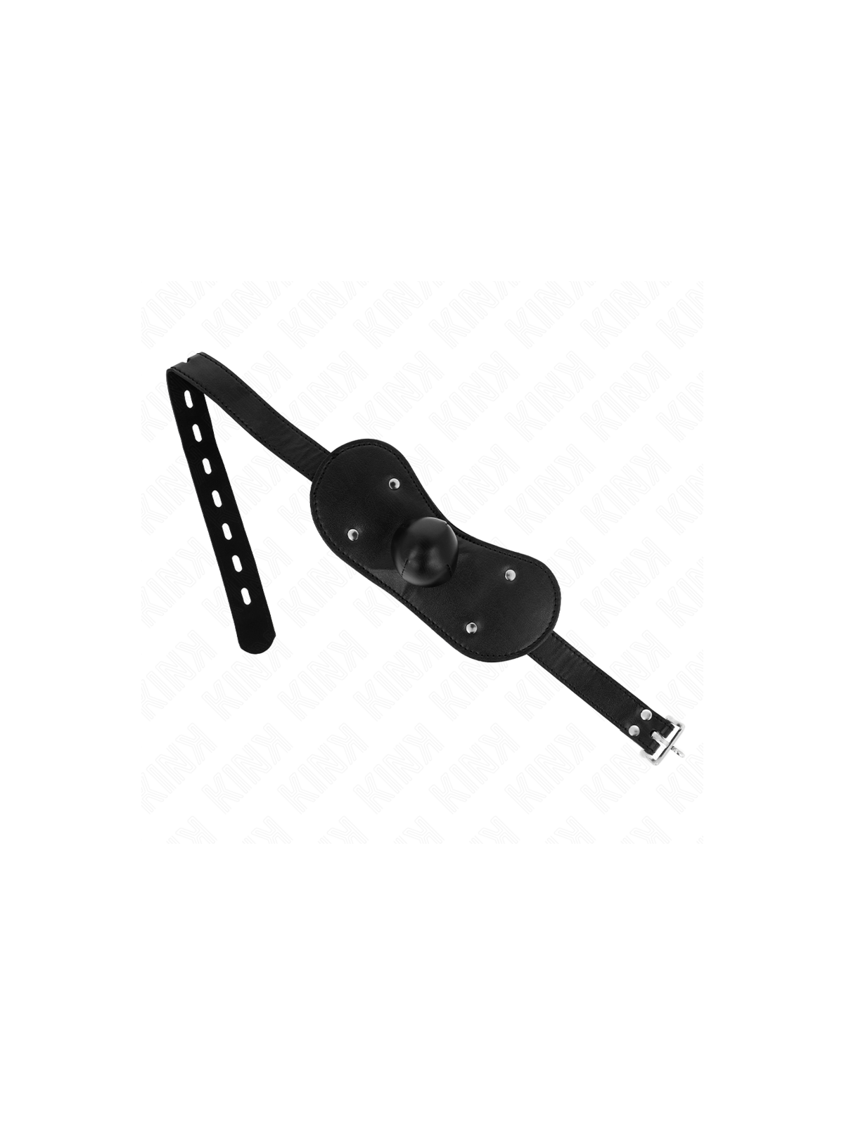 KINK - MASCHERA BOCCA BALL GAG CON SERRATURA REGOLABILE 42-60 CM