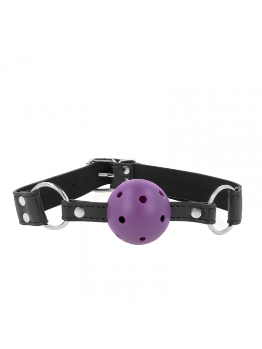 KINK - PALLA TRASPIRANTE BAVAGLIO 4 CM CON DOPPIO RIVETTO VIOLA 62,5 x 2,5 CM REGOLABILE 42-58 CM