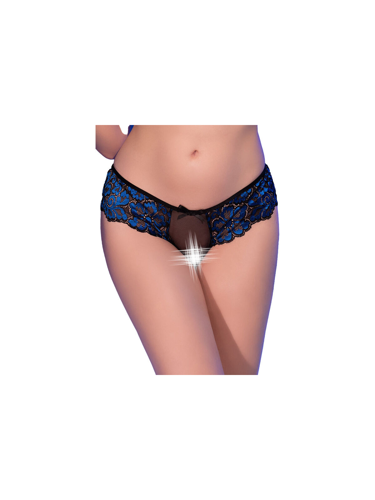 CHILIROSE - CR 4712 SLIP SENZA CAVALLO NERO/BLU S