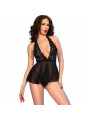 CHILIROSE - CR 4720 BABYDOLL E PERIZOMA NERO M