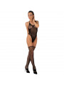 LIVCO CORSETTI FASHION - FLAMMEN LC 17355 SET BODY + CALZE NERO TAGLIA UNICA