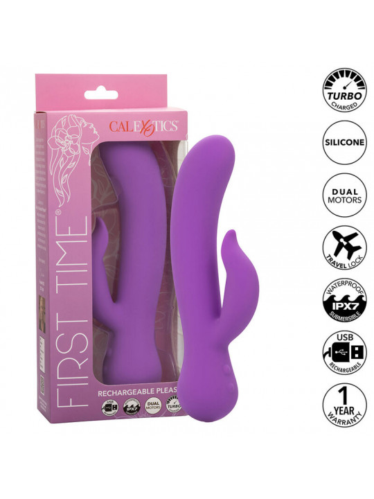 CALEXOTICS - FIRST TIME VIBRATORE PLEASER RICARICABILE VIOLA