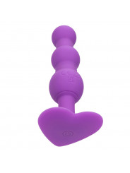 CALEXOTICS - FIRST TIME PLUG ANALE SONDA A TRIPLA PERLINE 10 VIBRAZIONI VIOLA