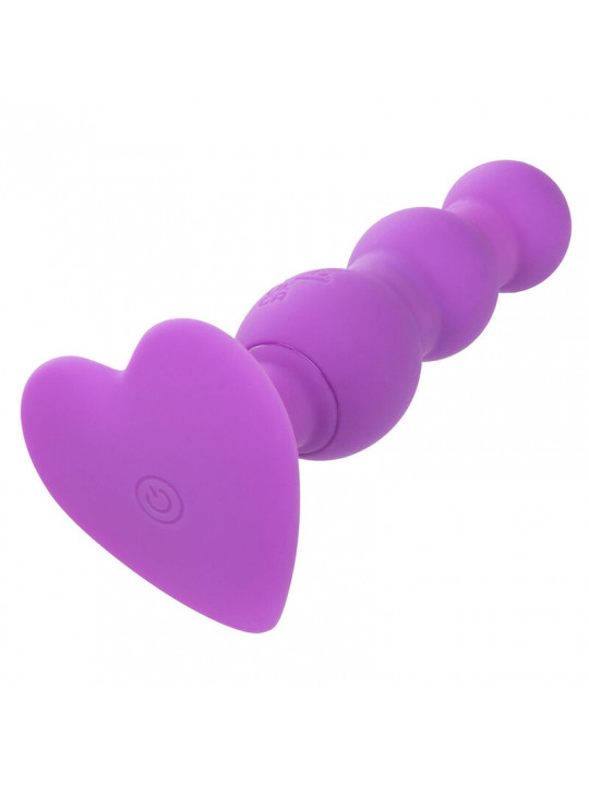 CALEXOTICS - FIRST TIME PLUG ANALE SONDA A TRIPLA PERLINE 10 VIBRAZIONI VIOLA