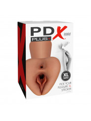 PDX PLUS - PICK YOUR PLEASURE  XL REALISTICO STROKER MARRONE