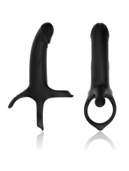 ARMONY - DILDO CON ANELLO E VIBRATORE NERO