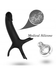 ARMONY - DILDO CON ANELLO E VIBRATORE NERO