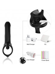 ARMONY - DILDO CON ANELLO E VIBRATORE NERO